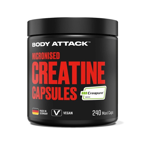 Body Attack Micronised Creatine 一水肌酸丸 - 240粒裝膠囊