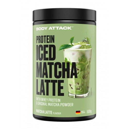 Body Attack Protein Iced Matcha Latte 抹茶拿鐵乳清蛋白粉 - 500克