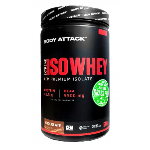 Body Attack Iso Whey 分離乳清蛋白 - 500克
