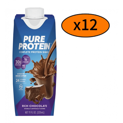 Pure Protein Shake 蛋白飲品- 325毫升 (12包/1箱)